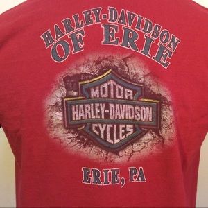 Harley-Davidson Erie PA T-shirt made in USA size large
